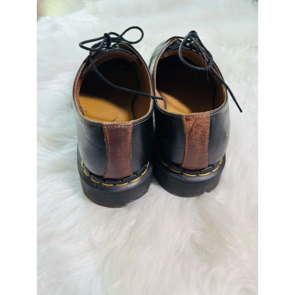 Men's Size 9 Dr. Martens 1461 3 Eye Leather Oxfords 11838002 BLACK SMOOTH